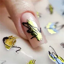 Abstrakt guld klistermærker, TH-1115, GNB